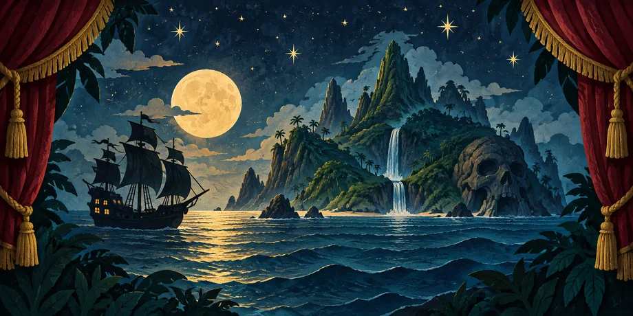 Original illustration for NEVERLAND - The Helix Panto