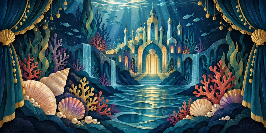 Original illustration for The Little Mermaid - Belfast Panto